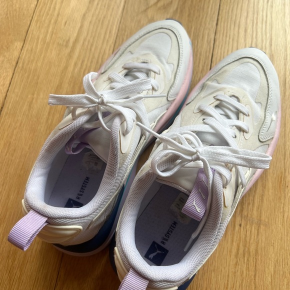 White and Purple Sneakers - Picture 2 of 4